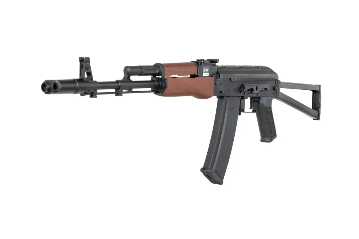 Комплект стрілецької зброї Airsoft Electric Gun AK-74 в зборі (автомат, 2 механічних магазина, 2 бункерних магазина, акумулятор)
